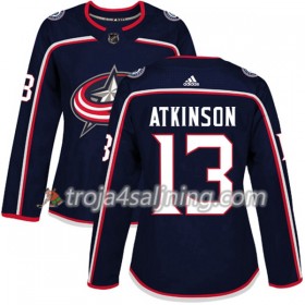 Columbus Blue Jackets tröja Cam Atkinson 13 Adidas 2017-2018 Marinblå Authentic - Dame NHL Tröjor